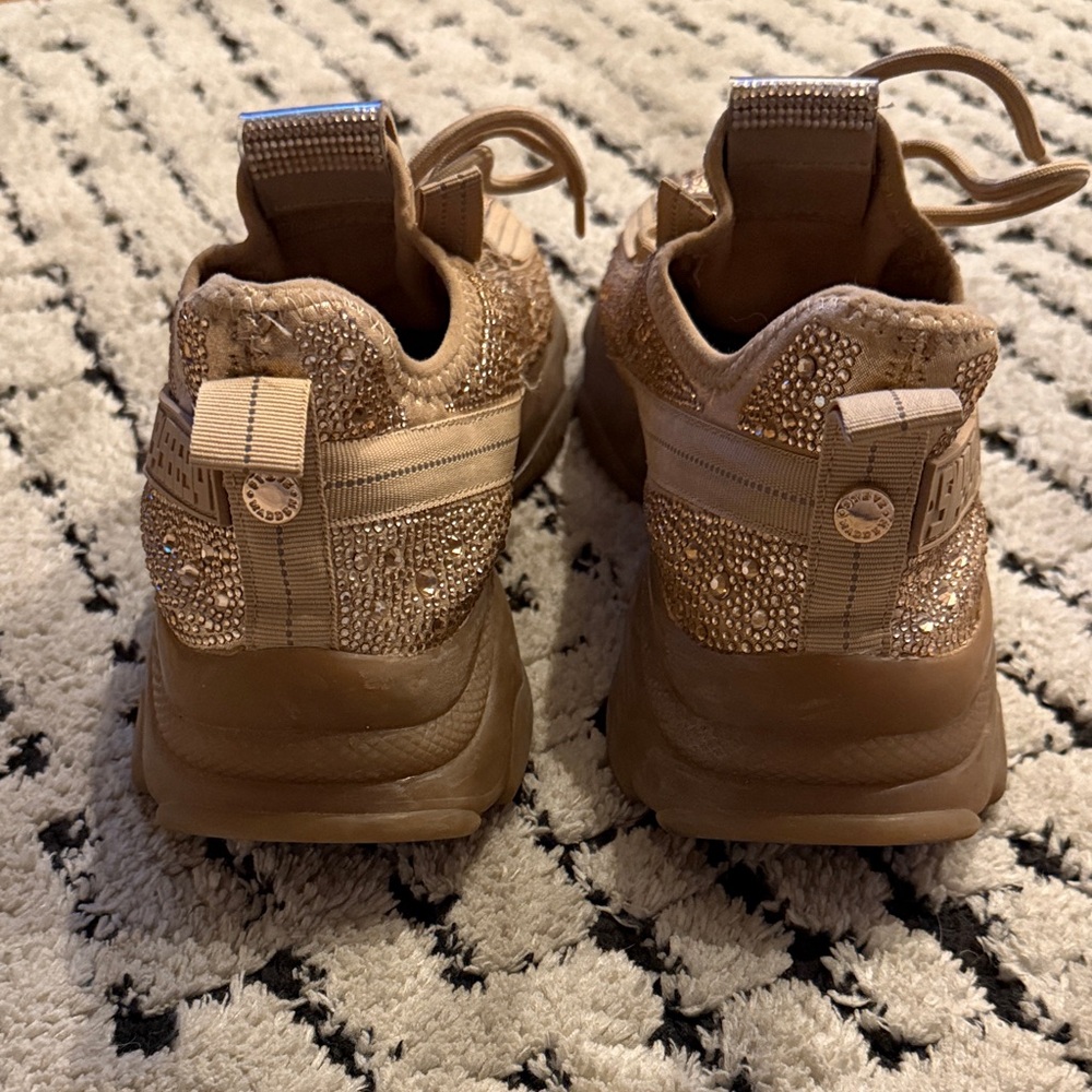 Steve Madden Maxima Glittering Gold Sneakers size 10 - Picture 4 of 9